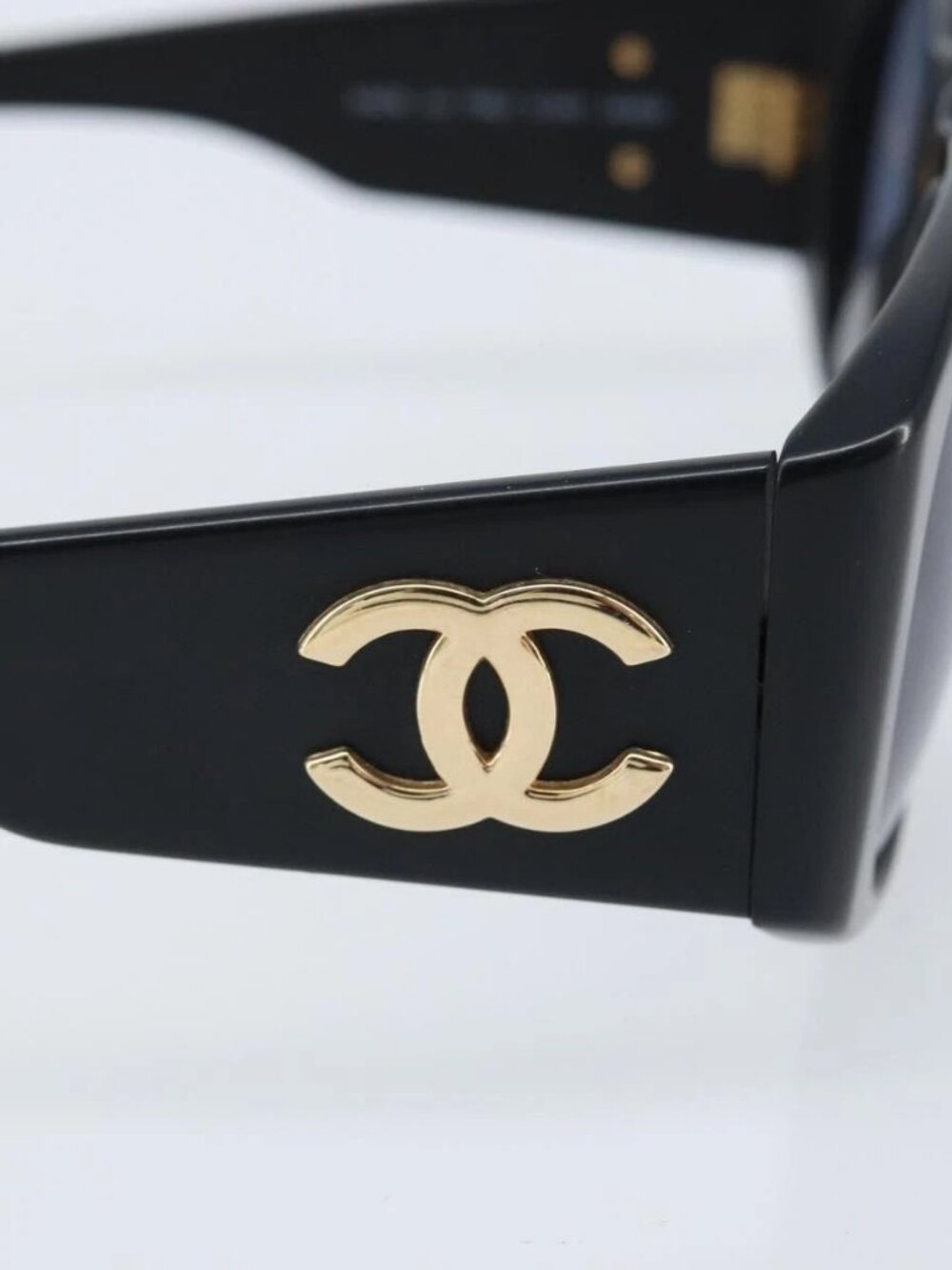 CHANEL Sunglasses plastic Black CC Auth BSZ412V - Picture 8 of 11